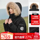 駱駝（CAMEL）戶(hù)外羽絨服冬季新款男女款035拒水絨工裝派克服加厚保暖外套