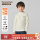 PawinPaw卡通小熊童裝25年秋冬新款男女童半高領(lǐng)打底衫T恤柔軟 White白色/10 100