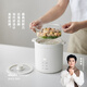 olayks立時(shí) 迷你電飯煲家用1-2人小型電飯鍋宿舍煮粥米飯鍋陶瓷釉不沾內膽智能預約1.2L微壓小禮帽+蒸籠