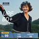 波司登（BOSIDENG）夏季防曬衣女短款連帽斗篷式顯高顯腿長(zhǎng)防紫外線UPF80+外套 黑色8056 M 165/88A