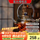 艾瑪詩(shī)（IQS）新款T6電陶爐煮茶家用茶爐圍爐煮茶超薄小型迷你 辦公 室內大功率靜音燒水泡茶不挑壺煮茶器 T6電陶爐1300W單爐 送烤網(wǎng)
