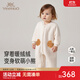 英氏【商場(chǎng)同款】嬰兒外出服秋冬裝加絨保暖寶寶新生兒連體衣 小熊甜餅連體衣 80cm （建議9-18個(gè)月）