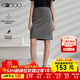 G2000【多面彈/不易皺/鉛筆裙/商場(chǎng)同款】女裝2025春秋通勤西裙G2 不易皺-煤灰鉛筆裙21寸 XS （32）