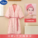 迪士尼（Disney）高顏值浴巾可穿可裹巾浴袍大人家用吸水柔軟速干女夏浴裙毛巾料柔 彩玉浴袍+干發(fā)帽套裝