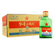 紅星二鍋頭白酒 56度扁二綠瓶 純糧清香優(yōu)級酒 56%vol 100mL 24瓶 整箱
