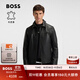 BOSS博斯 【羊皮革】男士25年冬季新款皮革襯衫式皮衣 001-黑色 2XL (54)