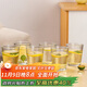 青蘋(píng)果無(wú)鉛玻璃水杯 豎紋漱口杯茶杯牛奶杯啤酒杯6只裝 飲料杯