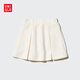 優(yōu)衣庫童裝女童快干運動(dòng)迷你裙褲短裙短褲半身裙475537 478158 475537/01乳白色 150