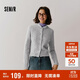 森馬（Semir）森柔|針織開(kāi)衫女冬季短款絞花肌理圓領(lǐng)毛衫打底上衣101724106001