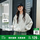 森馬外套女短款寬松純色夾克2025春秋復古休閑棒球領(lǐng)109125108005
