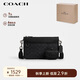 蔻馳（COACH）【品牌直供】HERITAGE男士經(jīng)典標(biāo)志多功能斜挎包炭黑色CW373