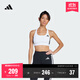 adidas速干涼爽中強度運動(dòng)健身背心工字背內衣女夏季新款阿迪達斯 白/黑色   M M AB