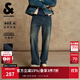 杰克·瓊斯（JACK&JONES）男裝25年冬季加絨牛仔褲男903直筒石墨烯保暖科技休閑牛仔褲子 A13深牛仔藍 常規 32 175 W32/L32