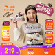 安踏兒童運動(dòng)鞋女大童鞋2025秋季新品潮流舒適布朗尼學(xué)生休閑鞋 【女款布朗尼】黑/白/粉8829-3 35 腳長(cháng)約22cm