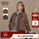 Teenie Weenie【趙露思同款】小熊棉服2025秋新款焦點(diǎn)巴恩夾克外套 深棕色 S