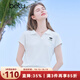 百圖betu女裝2025夏季新款T恤衫休閑運動(dòng)舒適棉感夏裝短袖上衣2506T07 白色 M