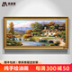 流逝美歐式純手繪油畫(huà)托馬斯花園景美式田園客廳風(fēng)景裝飾畫(huà)山水畫(huà)有框畫(huà) 簡(jiǎn)歐金框 90*200CM