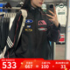 阿迪達(dá)斯 （adidas）三葉草女裝 秋季新款MOTO JKT W 賽車風(fēng)立領(lǐng)運(yùn)動(dòng)寬松夾克外套 KG6676/黑色/漢玉白 XS