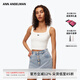 ANN ANDELMAN【明星同款】官方直營 無袖短款修身坎肩背心t恤外穿 白色 S