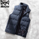 貓人羽絨馬甲男外套男士秋冬季坎肩無(wú)袖背心加絨情侶款 霧霾藍 L