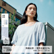 播韓系懸垂感連衣裙女商場(chǎng)同款氣質(zhì)優(yōu)雅中長(zhǎng)款A(yù)字裙BDR2LD0644 B10月藍(lán) L
