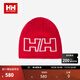 HELLY HANSEN, H/H【王一博同款】海麗漢森h(huán)h25秋冬柔軟舒適保暖HH logo提花針織帽 紅色 均碼