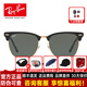 雷朋（RayBan）【時(shí)尚半框】RayBan雷朋太陽(yáng)鏡墨鏡時(shí)尚半框高清男女款0RB3016F W0365黑色鏡框綠色鏡片尺寸55