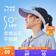 安踏兒童帽子男女童空頂帽2025年夏季防曬太陽(yáng)帽透氣遮陽(yáng)帽 中性寬檐【UFP50+彈力布】藍色-4 均碼