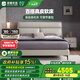 雅蘭（AIRLAND）真皮床高端大氣主臥靠背可調(diào)節(jié)實(shí)木雙人皮藝床 伯明翰 伯明翰（英倫灰）真皮床 1.8*2m