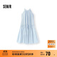 森馬（Semir）連衣裙女海邊度假掛脖兩穿長(cháng)裙2025夏季蝴蝶結初戀裙109325114011