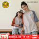 G.DUCKKIDS小黃鴨童裝親子裝三口母女裝兒童夏裝女童衣服短袖T恤全家服四口 數字52短袖淺灰 175 L