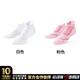 肌動(dòng)（MUSCLESWING）短襪毛巾底運動(dòng)襪子男女專(zhuān)業(yè)馬拉松跑步襪羽毛球襪徒步登山襪透氣 女款2色各一雙