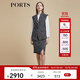 PORTS寶姿商場(chǎng)同款春季新品女裝V領(lǐng)粗針織無(wú)袖馬甲LD8J020PFD084 黑色混色 L (8)