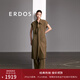 ERDOS 春夏廓形襯衫裙時(shí)尚休閑寬松百搭絲棉混紡商務(wù)通勤女連衣裙 軍綠 XL 170/92A