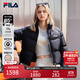 FILA RGB-多彩羽絨|斐樂(lè )官方女裝羽絨服2025冬季新款時(shí)尚休閑短款外套 正黑色-BK M 165/84A/M