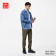 優(yōu)衣庫男裝/男女同款EZY DENIM牛仔褲/水洗產(chǎn)品彈力長(cháng)褲479314 479314/57深橄欖色 L /175/88A