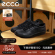 愛(ài)步（ECCO）德訓鞋男 休閑鞋男士板鞋復古牛皮男鞋 柔酷零點(diǎn)537764 HL 黑色53776401001 41