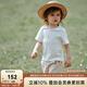 OAK FAMILY夏季新品t恤童裝寶寶衣服純棉短袖白色T恤男童女童polo衫上衣 白色 T恤 90 cm