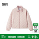 森馬（Semir）棉服女燈芯絨翻領(lǐng)菱形格復(fù)古2024冬三防寬松輕薄棉衣109724112007