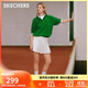 斯凱奇（SKECHERS）閃步鞋|小白鞋女閃穿鞋一腳蹬軟底秋新款休閑運動(dòng)鞋117617