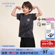 愛(ài)慕兒童男童夏季運動(dòng)衣吸濕排汗運動(dòng)服體育課運動(dòng)服涼感上衣褲子可外穿 五分褲AK2829401 120