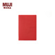 無(wú)印良品（MUJI）PVC封面月周記筆記本/2025年12月開(kāi)始 本子 日記本 記事本 日程本 88張/紅色/A6