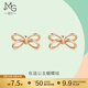 周生生  18K玫瑰金耳釘 薄荷系列蝴蝶結 92804E定價(jià)