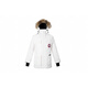 加拿大鵝（Canada Goose）Expedition遠征系列滑雪季經(jīng)典徽標紅標座山雕雪山防寒毛領(lǐng)羽絨服 北星白 S
