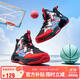 特步（XTEP）兒童系帶籃球鞋三層網(wǎng)布透氣校園運(yùn)動(dòng)鞋 黑/狀元紅 35