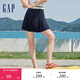 GAP女裝夏季純色珠地百褶迷你裙運動(dòng)學(xué)院風(fēng)百搭短裙465057
