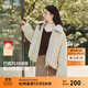 森馬（Semir）羽絨服女插肩袖可脫卸毛領(lǐng)2025新款冬季oversize花苞外套復古 白色調（白鴨絨）00311（特寬松介意可拍小一碼） S