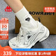 卡帕（Kappa）女鞋運動(dòng)跑步鞋子女秋季厚底老爹鞋軟底增高休閑鞋女 奧運灰 39