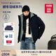 TOMMY HILFIGER【防風(fēng)防水90絨】秋冬男裝三合一自發(fā)熱抓絨內膽羽絨服 藏青色/灰綠色DW5 L （推薦：150-165斤）