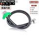 FANCYCHIC304不銹鋼編織軟管熱水器馬桶龍頭連接管4分高壓防爆進(jìn)水軟管家用 鈦金絲+尼龍絲雙編款【不銹鋼帽 【4分】【長(cháng)度：10厘米】